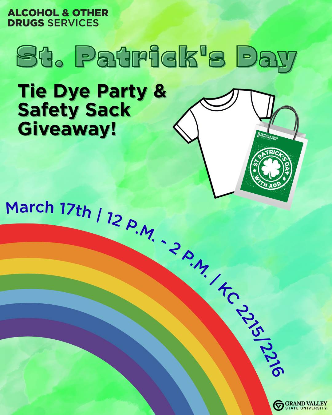 St. Patrick's Day Tie Dye Party & Safety Sack Giveaway